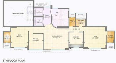 Project Image of 1007.0 - 1382.0 Sq.ft 2 BHK Apartment for buy in Ajmera Classique