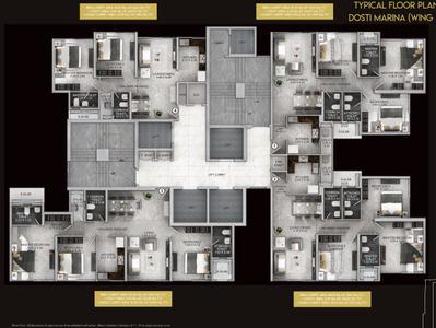 Project Image of 559.0 - 1040.0 Sq.ft 2 BHK Apartment for buy in Dosti Eastern Bay Phase 1