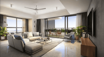 Alekhya Rise Living Area 1