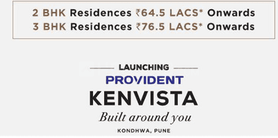 Project Image of 0.0 - 785.23 Sq.ft 3 BHK Apartment for buy in Provident Kenvista T12