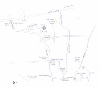 Project Image of 555.42 - 1212.99 Sq.ft 2 BHK Apartment for buy in Star Satya Star Residency