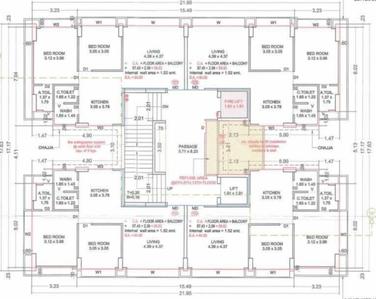 Project Image of 0.0 - 618.17 Sq.ft 2 BHK Apartment for buy in Siddharth The Unity Tower A B C