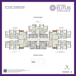Project Image of 1013.0 - 1329.0 Sq.ft 3 BHK Apartment for buy in Kalpataru Elitus