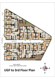 Project Image of 670.0 - 1430.0 Sq.ft 1 BHK Apartment for buy in Trinity High Street North Avenue