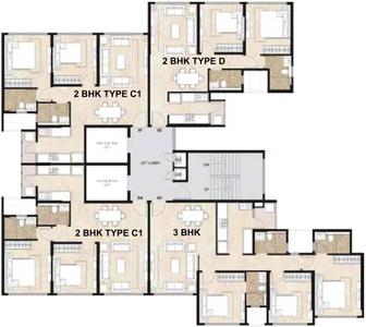 Project Image of 675.65 - 1078.22 Sq.ft 2 BHK Apartment for buy in Mahindra Alcove Wing A And C