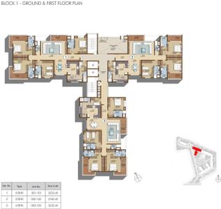 Project Image of 2351.0 - 3233.0 Sq.ft 3 BHK Apartment for buy in Sterling Infinia