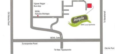 Project Image of 1155.0 - 1185.0 Sq.ft 2 BHK Apartment for buy in AR SM Maple