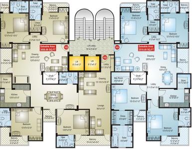 Project Image of 1680.0 - 3050.0 Sq.ft 3 BHK Apartment for buy in SDC Basant Kunj