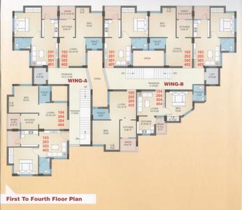 Project Image of 260.16 - 277.82 Sq.ft 1 BHK Apartment for buy in Shree Ram Amrut Villa Apartment