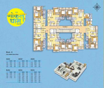 Project Image of 1050.0 - 1735.0 Sq.ft 2 BHK Apartment for buy in Takshila Gokul Dham Society
