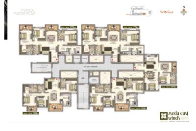 Project Image of 1380.0 - 2502.0 Sq.ft 2 BHK Apartment for buy in Meda East Winds