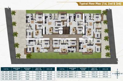 Project Image of 1104.13 - 1764.29 Sq.ft 2 BHK Apartment for buy in R V Fallon