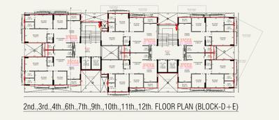 Project Image of 1760 Sq.ft 3 BHK Apartment / Flat for sale in South Bopal for Rs. 11700000