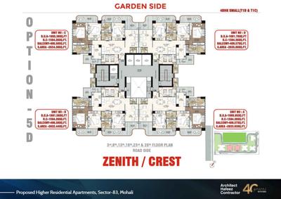 Project Image of 2300.0 - 2800.0 Sq.ft 3 BHK Apartment for buy in STJ The Pinnacle