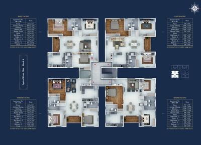 Project Image of 1435.0 - 1820.0 Sq.ft 3 BHK Apartment for buy in Bluemoon Yash