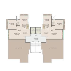 Project Image of 624.95 - 641.85 Sq.ft 2 BHK Apartment for buy in Shivalik Bliss