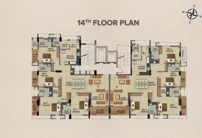 Project Image of 2554.0 - 2818.0 Sq.ft 4 BHK Apartment for buy in Skyline The One