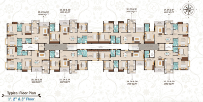 Project Image of 1400.0 - 1586.0 Sq.ft 3 BHK Apartment for buy in RB Bagya Grand