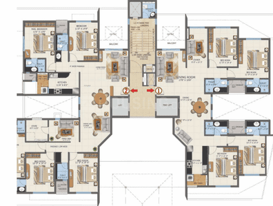Project Image of 970.0 - 3524.0 Sq.ft 1 BHK Apartment for buy in Nagpur Integrated First City Project