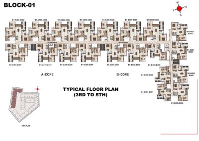 Project Image of 1430.0 - 2518.0 Sq.ft 3 BHK Apartment for buy in Casagrand Osaka