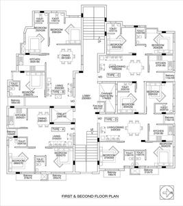 Project Image of 650.0 - 1020.0 Sq.ft 2 BHK Apartment for buy in MYS Grace Apartments