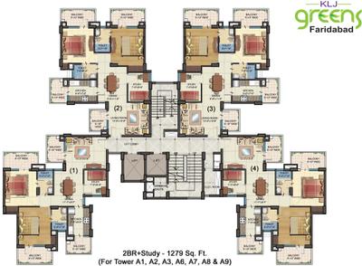 Project Image of 1570 Sq.ft 3 BHK Apartment / Flat for sale in Sector 77 for Rs. 13500000