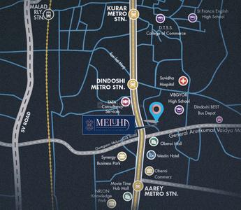 Project Image of 673.0 - 798.0 Sq.ft 2 BHK Apartment for buy in CR Meluha