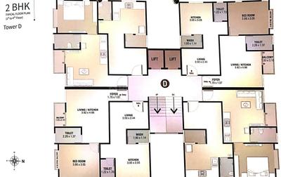 Project Image of 261.0 - 830.0 Sq.ft 2 BHK Apartment for buy in Jalaram Radhe Ratnam