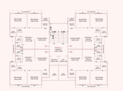 Project Image of 583.83 - 595.78 Sq.ft 2 BHK Apartment for buy in Zillion Sanskrut
