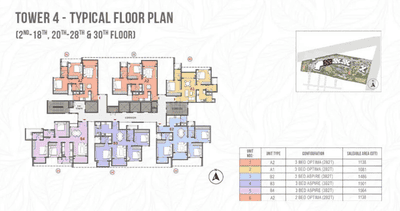 Project Image of 1081.0 - 1789.0 Sq.ft 2 BHK Apartment for buy in Prestige Garden Breeze The Prestige City