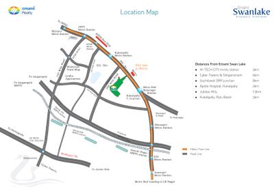 Project Image of 1133.0 - 2011.0 Sq.ft 2 BHK Apartment for buy in Emami Swanlake