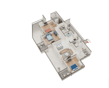 Project Image of 2195.0 - 3495.0 Sq.ft 3 BHK Apartment for buy in Trevana Residences