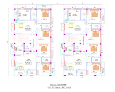 Project Image of 940.0 - 995.0 Sq.ft 2 BHK Apartment for buy in Monalakshmi Diamond