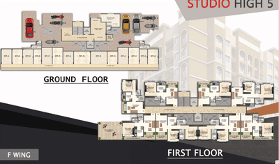 Project Image of 290.0 - 317.0 Sq.ft 1 BHK Apartment for buy in Sonu Studio High 5