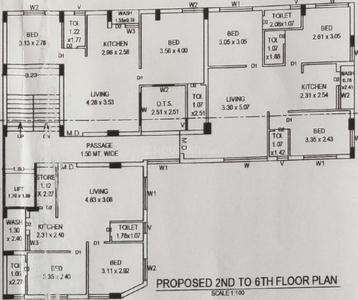 Project Image of 542.0 - 703.0 Sq.ft 2 BHK Apartment for buy in Shri Raj Shri Raj