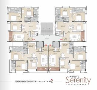 Project Image of 1211.48 - 1252.49 Sq.ft 3 BHK Apartment for buy in Piramyd Serenity