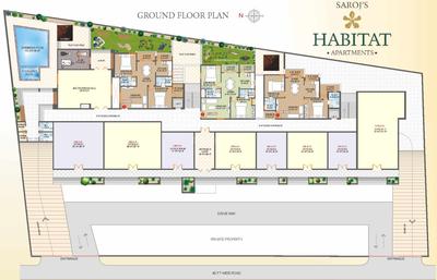 Project Image of 1080.0 - 1610.0 Sq.ft 2 BHK Apartment for buy in Saroj Habitat