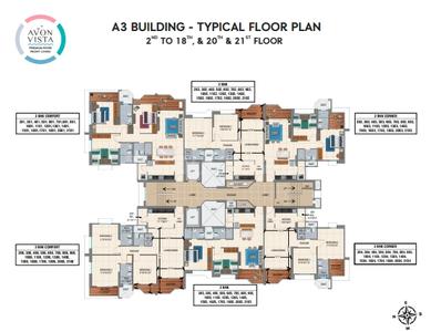 Project Image of 546.7 - 1177.0 Sq.ft 2 BHK Apartment for buy in Avon Vista