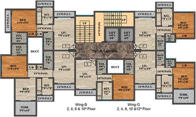 Project Image of 297.0 - 465.0 Sq.ft 1 BHK Apartment for buy in Mayfair Vishwaraja A B F And G
