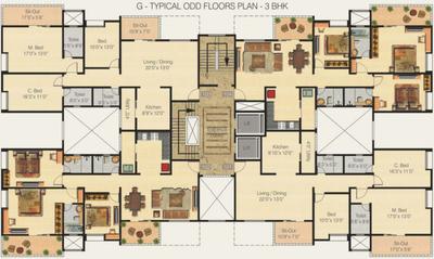 Project Image of 988.0 - 1483.0 Sq.ft 2 BHK Apartment for buy in Nyati Equatorial