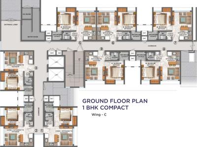 Project Image of 0.0 - 333.0 Sq.ft 1 BHK Apartment for buy in Lodha Palava Azzurra A To D