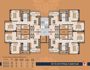 Project Image of 523.56 - 553.7 Sq.ft 2 BHK Apartment for buy in Ghule Golden Core