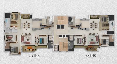 Project Image of 2074.12 - 2565.6 Sq.ft 3.5 BHK Apartment for buy in The Crown At Geras Isle Royale