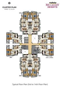 Project Image of 807.08 - 1200.0 Sq.ft 2 BHK Apartment for buy in Rishita Mulberry Heights Phase 1