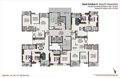 Project Image of 837.0 - 1214.0 Sq.ft 2 BHK Apartment for buy in Nyati Esteban II