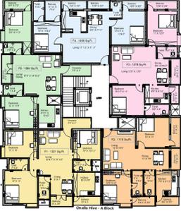Project Image of 858.0 - 1556.0 Sq.ft 2 BHK Apartment for buy in Keerthi Promoters Onella Hive