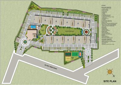 Project Image of 1900 Sq.ft 3 BHK Apartment / Flat for sale in Singhpura for Rs. 14000000