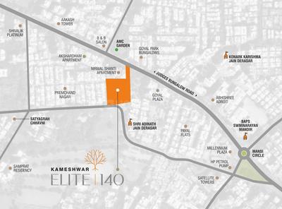 Project Image of 2151.0 - 2439.0 Sq.ft 3 BHK Apartment for buy in Kameshwar Elite 140