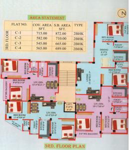 Project Image of 665.0 - 872.0 Sq.ft 2 BHK Apartment for buy in Siddhi Ganesh Apartment 1