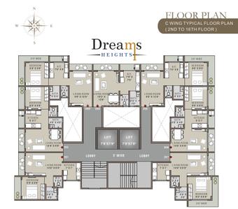 Project Image of 269.0 - 288.0 Sq.ft 1 BHK Apartment for buy in Lodha Dreams Heights Building No I